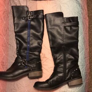 Tall black boots